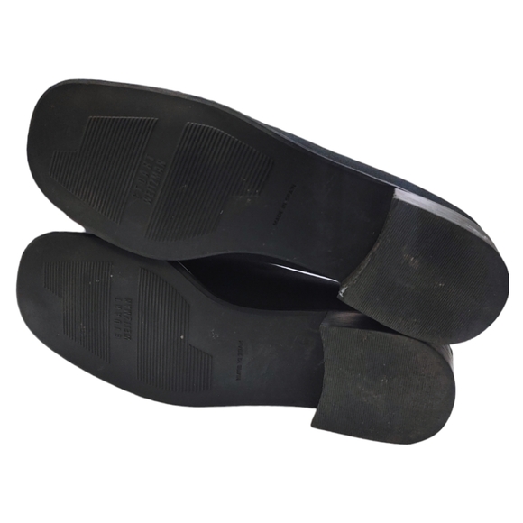 Stuart Weitzman Black Square Toe Medium Width Short Heels Women's Size 7.5 - Picture 8 of 9